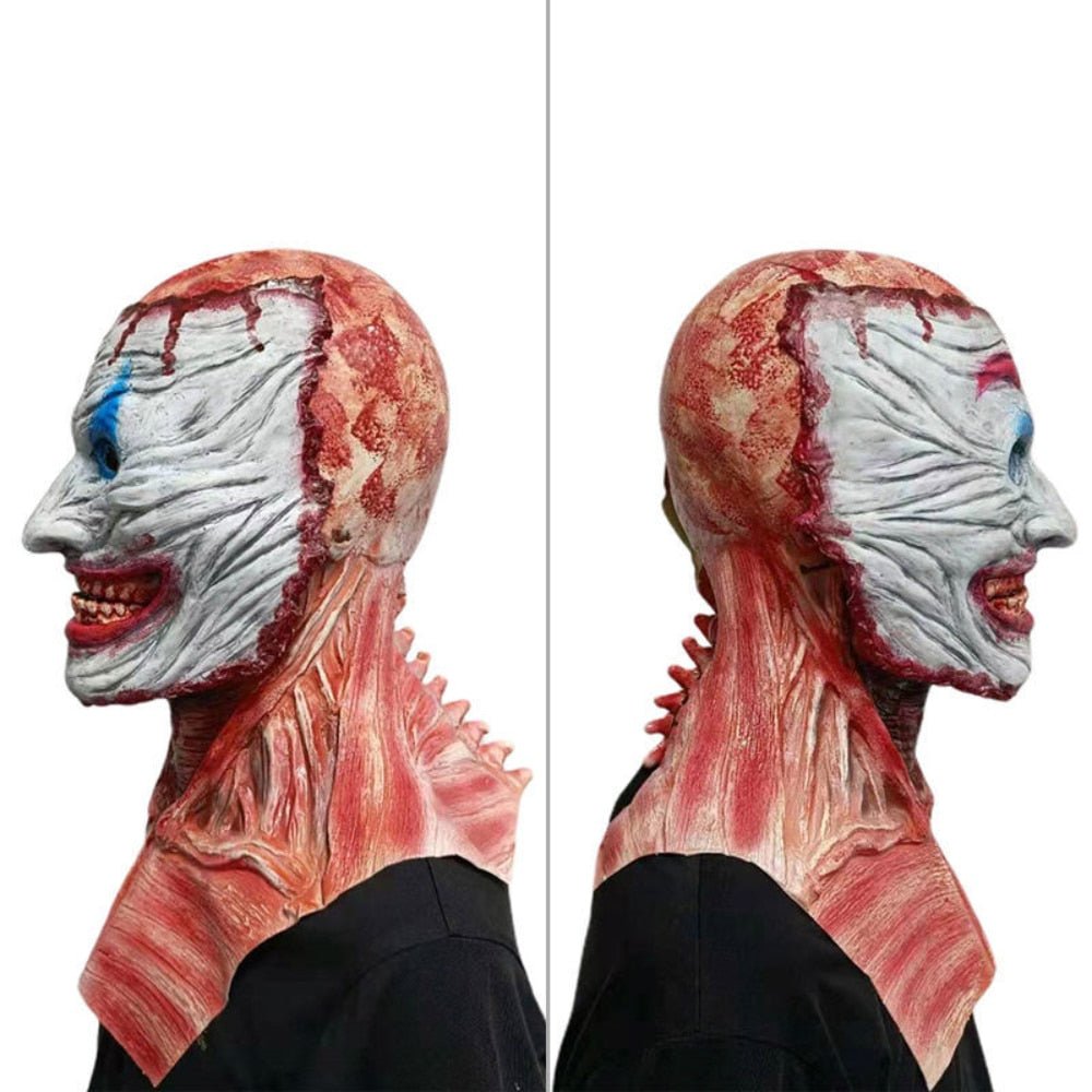 Masque Halloween Réaliste Effrayant en Double Couche pour Adultes – Accessoire de Costume Qui Fait Peur