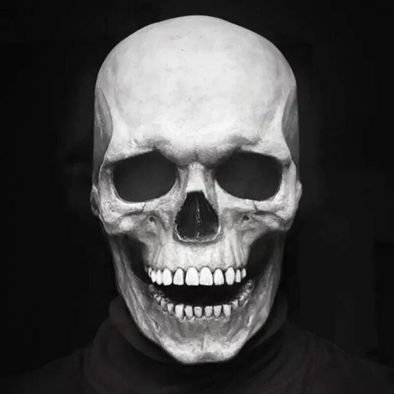 Masque Halloween Réaliste en Latex avec Mâchoire Mobile – Masque Qui Fait Peur pour Cosplay et Fêtes