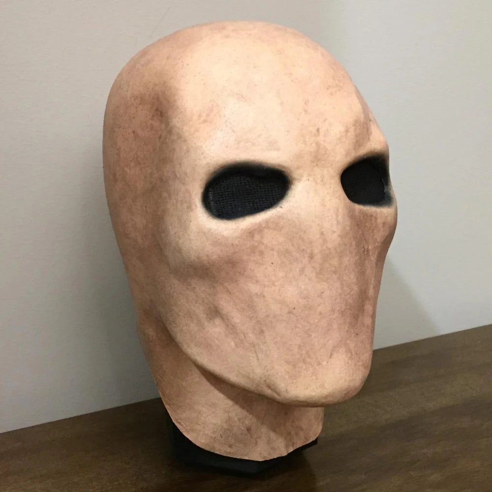 Masque Slenderman en Latex pour Costume d'Halloween – Masque Faceless Unisexe