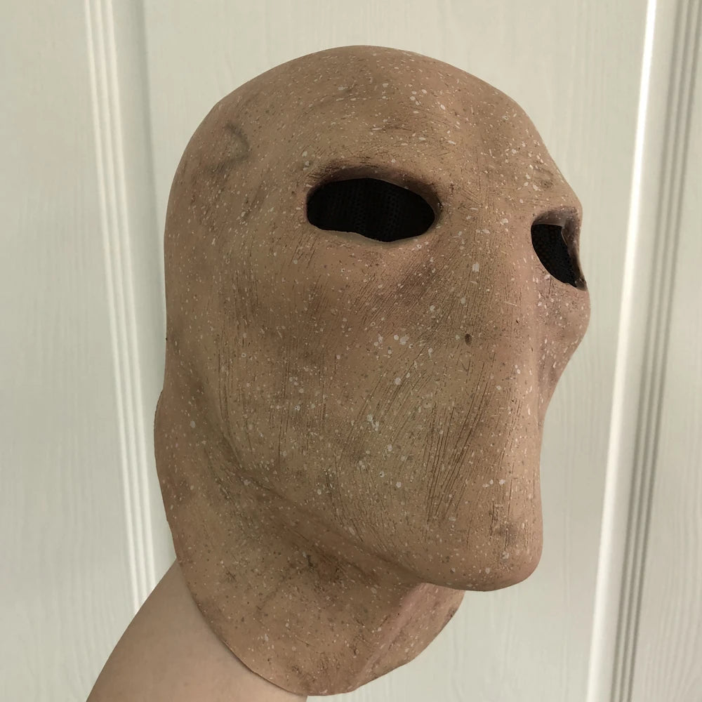 Masque Slenderman en Latex pour Costume d'Halloween – Masque Faceless Unisexe