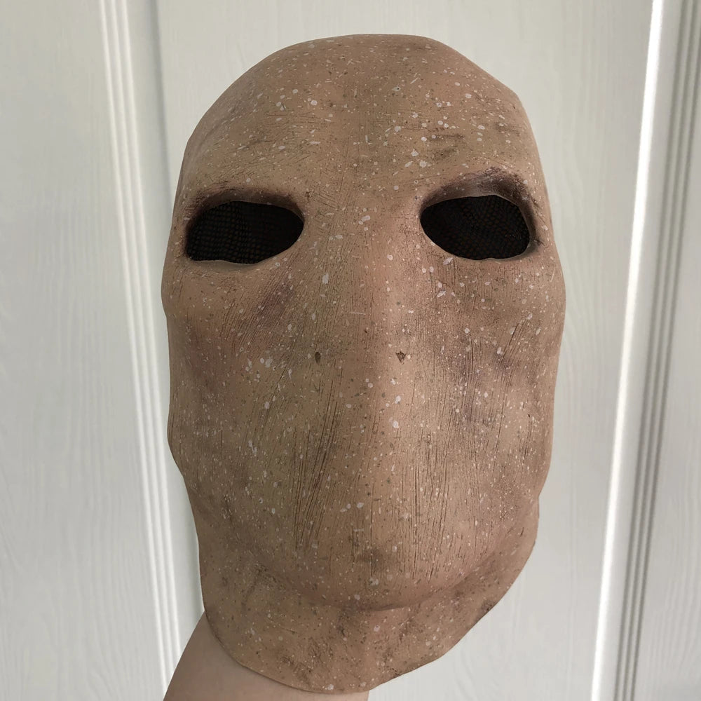 Masque Slenderman en Latex pour Costume d'Halloween – Masque Faceless Unisexe
