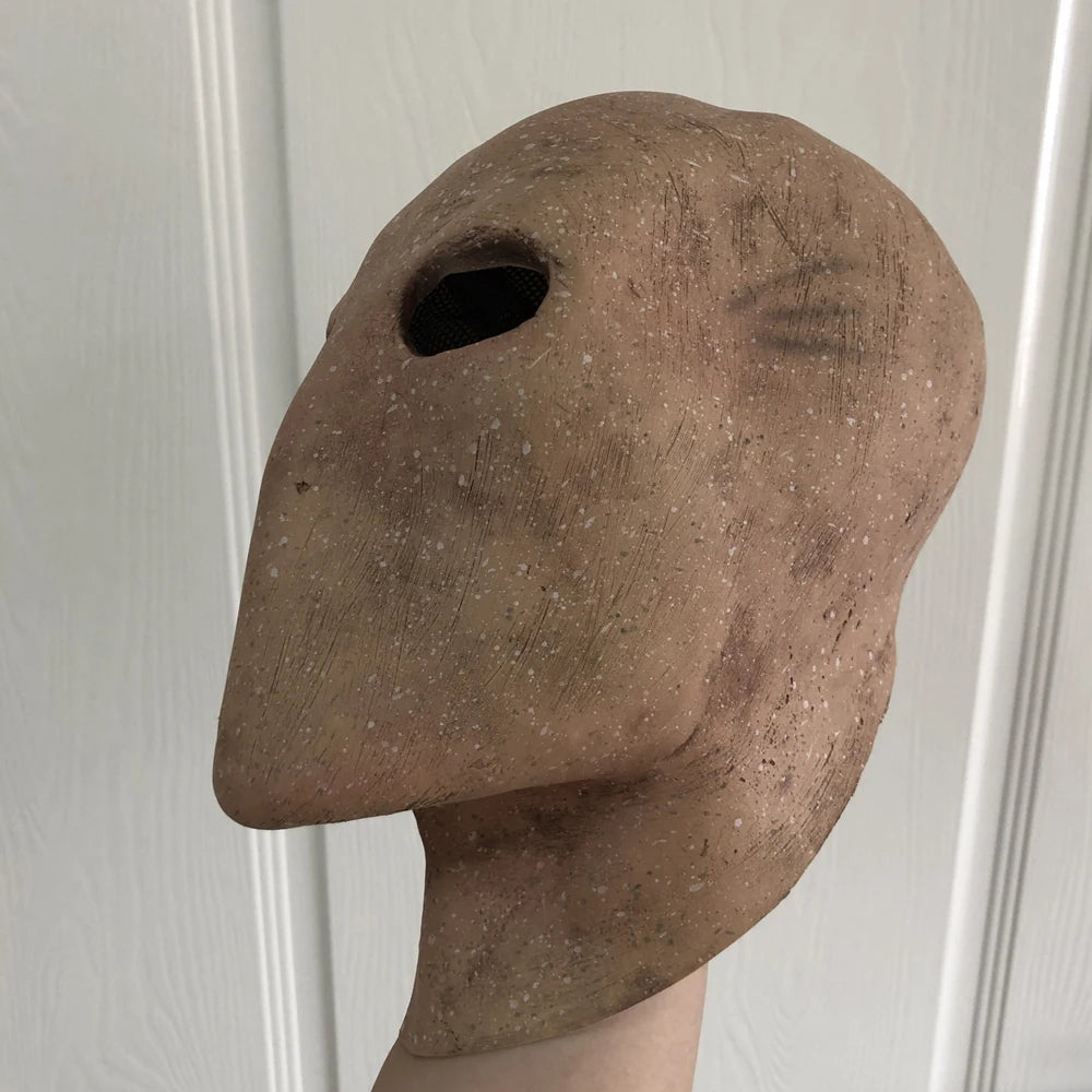 Masque Slenderman en Latex pour Costume d'Halloween – Masque Faceless Unisexe