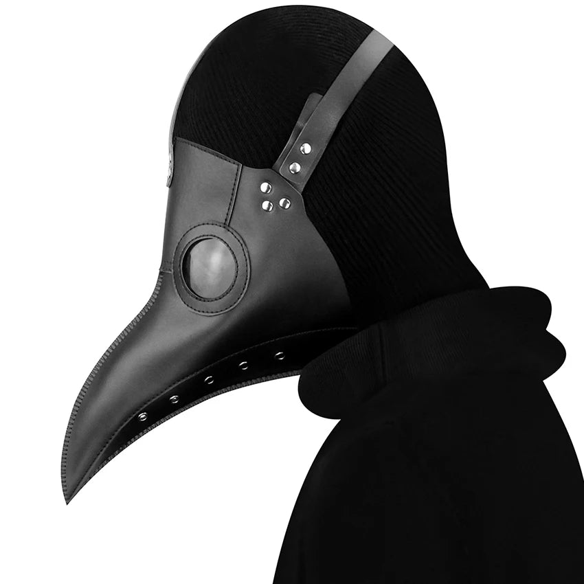 Masque Steampunk en Cuir Synthétique de Médecin de la Peste pour Halloween et Cosplay