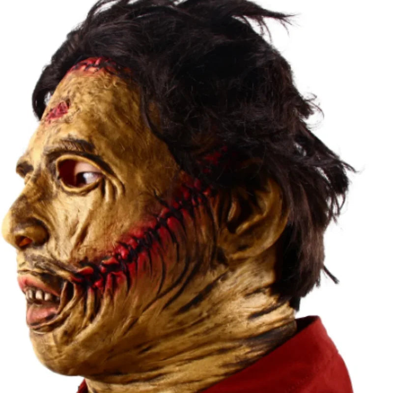 Masque d'Halloween en Latex avec Détails Réalistes pour Costume d'Horreur