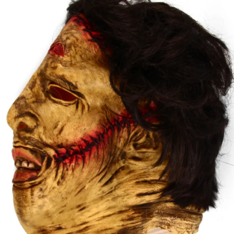 Masque d'Halloween en Latex avec Détails Réalistes pour Costume d'Horreur
