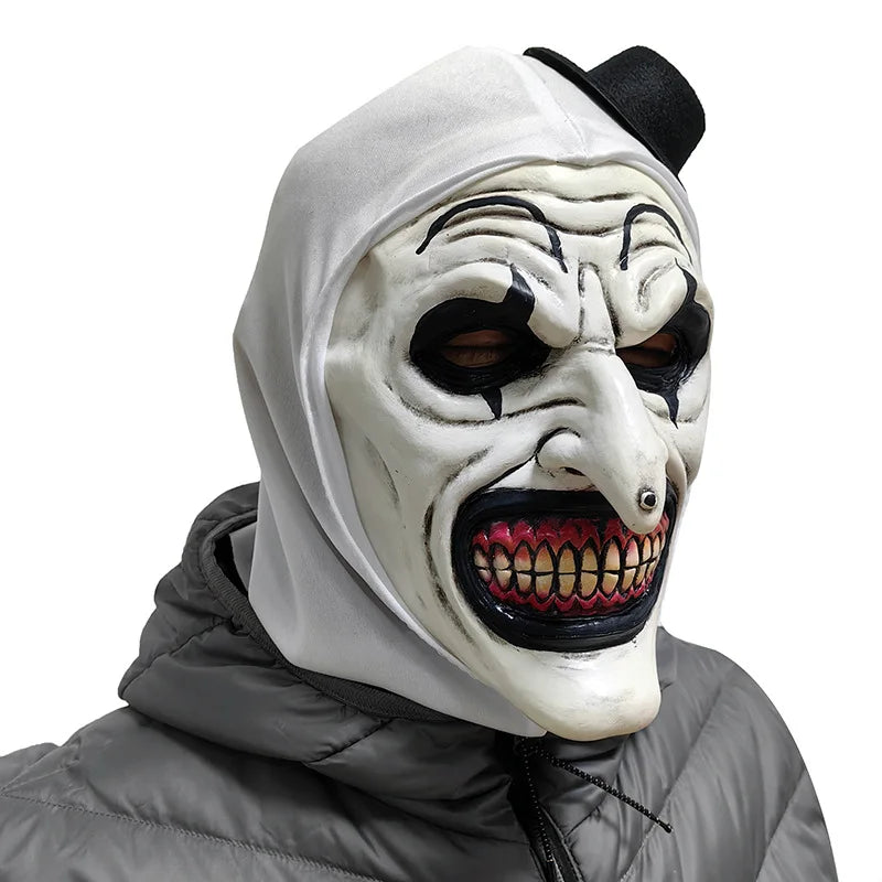 Masque de Clown Terrifiant en Latex pour Cosplay et Halloween – Taille Unique