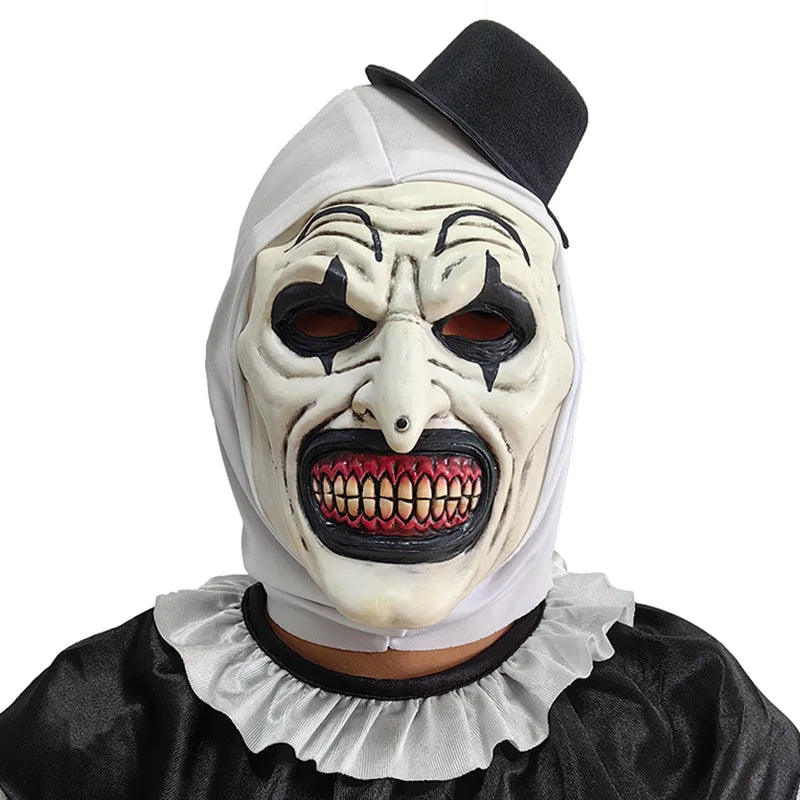 Masque de Clown Terrifiant en Latex pour Cosplay et Halloween – Taille Unique
