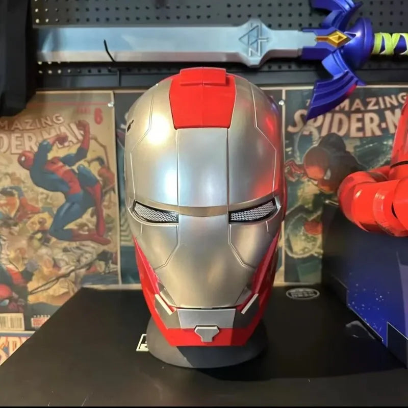 Masque de Cosplay Iron Man Glowing Portable pour Enfants – Casque Rouge et Or Inspiré des Avengers
