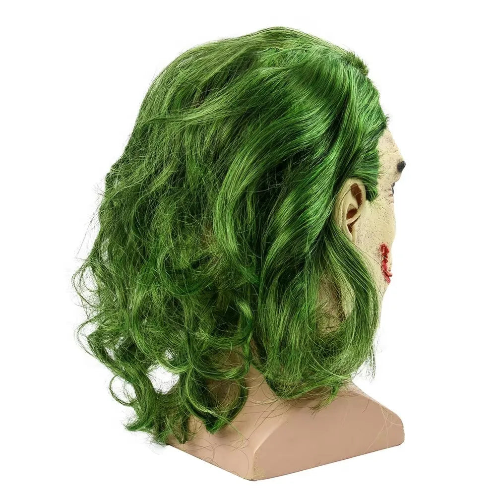 Masque de Cosplay Joker en Silicone Unisexe pour Halloween – Accessoire de Scène Effrayant