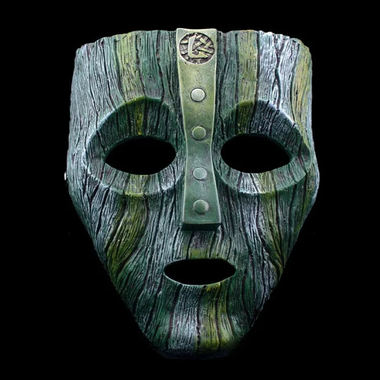 Masque de Cosplay Loki en Résine avec Texture Écorce – Accessoire Halloween 2025