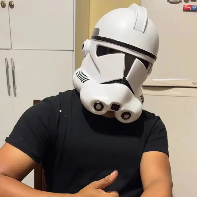 Masque de Cosplay Mandalorien pour Halloween 2025 – Casque Unisexe avec Visière Sombre