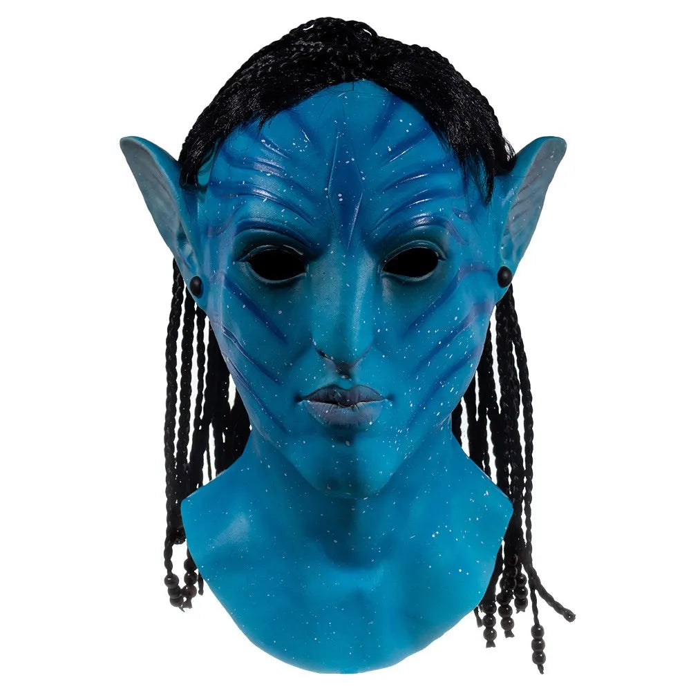 Na'vi Cosplay Rubber Mask for Adults – Halloween Accessory and Themed Events