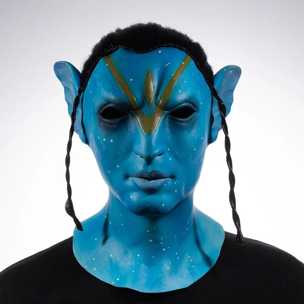 Masque de Cosplay Na'vi en Caoutchouc pour Adultes – Accessoire Halloween et Événements Thématiques