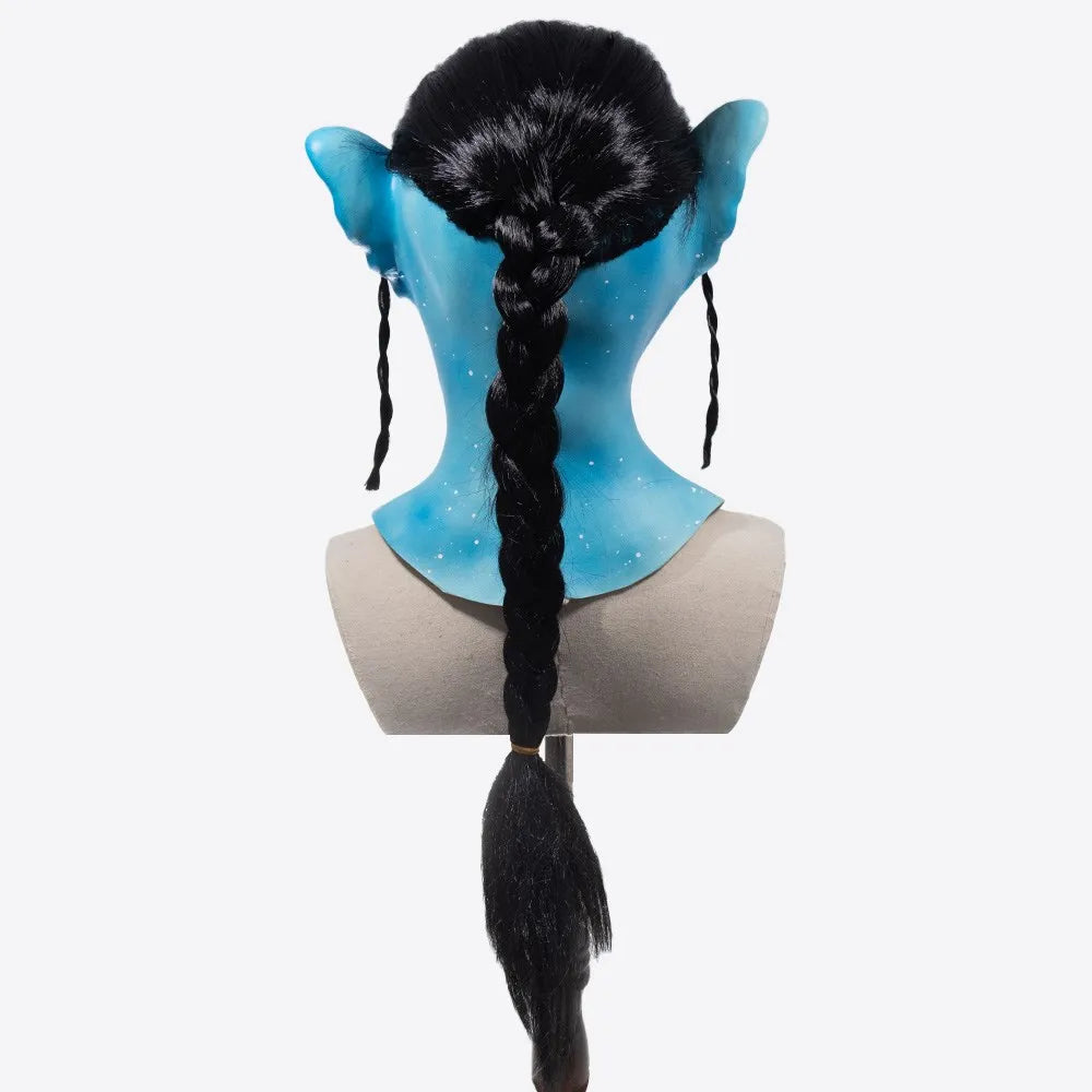 Masque de Cosplay Na'vi en Caoutchouc pour Adultes – Accessoire Halloween et Événements Thématiques