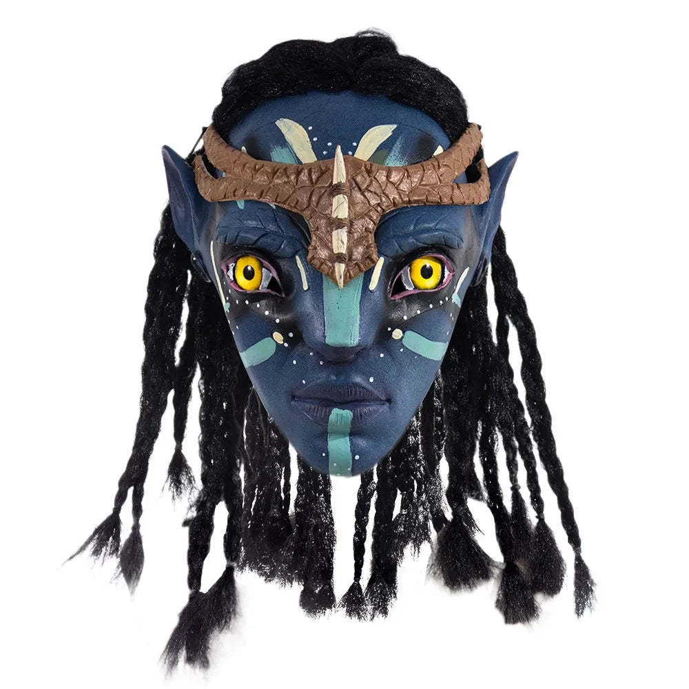 Masque de Cosplay Na'vi en Caoutchouc pour Adultes – Accessoire Halloween et Événements Thématiques
