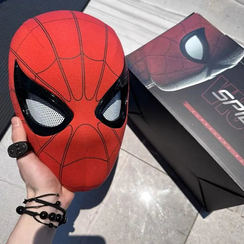 Masque de Cosplay Spider-Man avec Yeux LED Animés – Casque Halloween pour Enfants