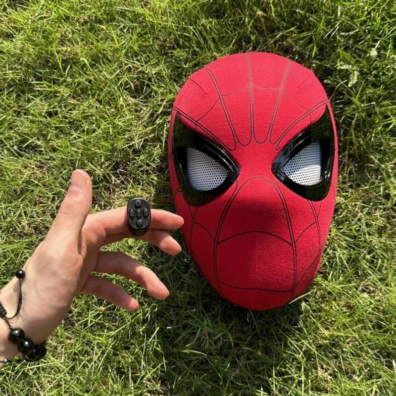 Masque de Cosplay Spider-Man avec Yeux LED Animés – Casque Halloween pour Enfants
