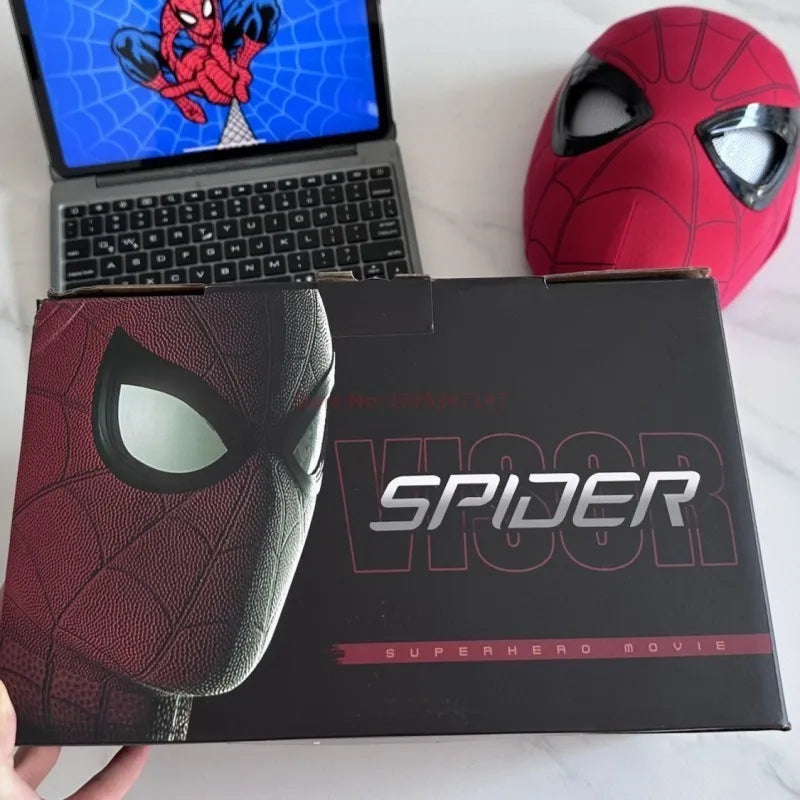 Masque de Cosplay Spider-Man avec Yeux LED Animés – Casque Halloween pour Enfants