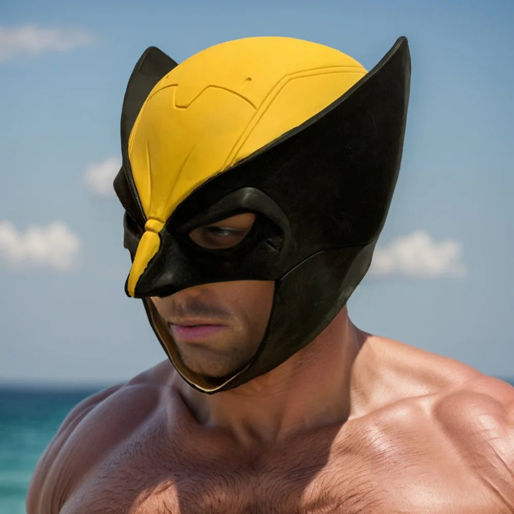 Masque de Cosplay Wolverine en Latex – Casque Complet pour Halloween et Événements Adultes