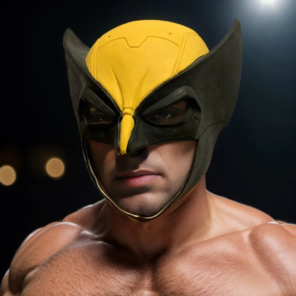 Masque de Cosplay Wolverine en Latex – Casque Complet pour Halloween et Événements Adultes