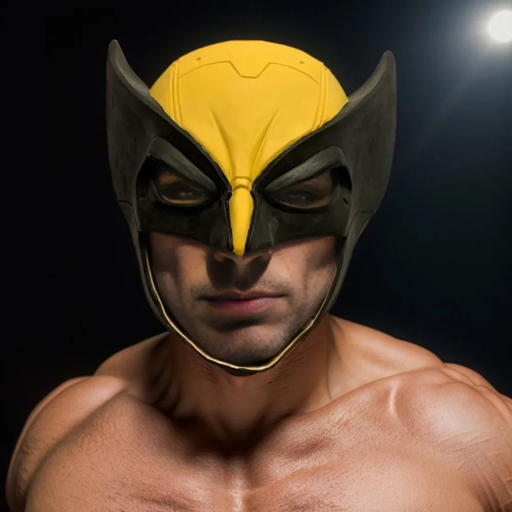 Masque de Cosplay Wolverine en Latex – Casque Complet pour Halloween et Événements Adultes