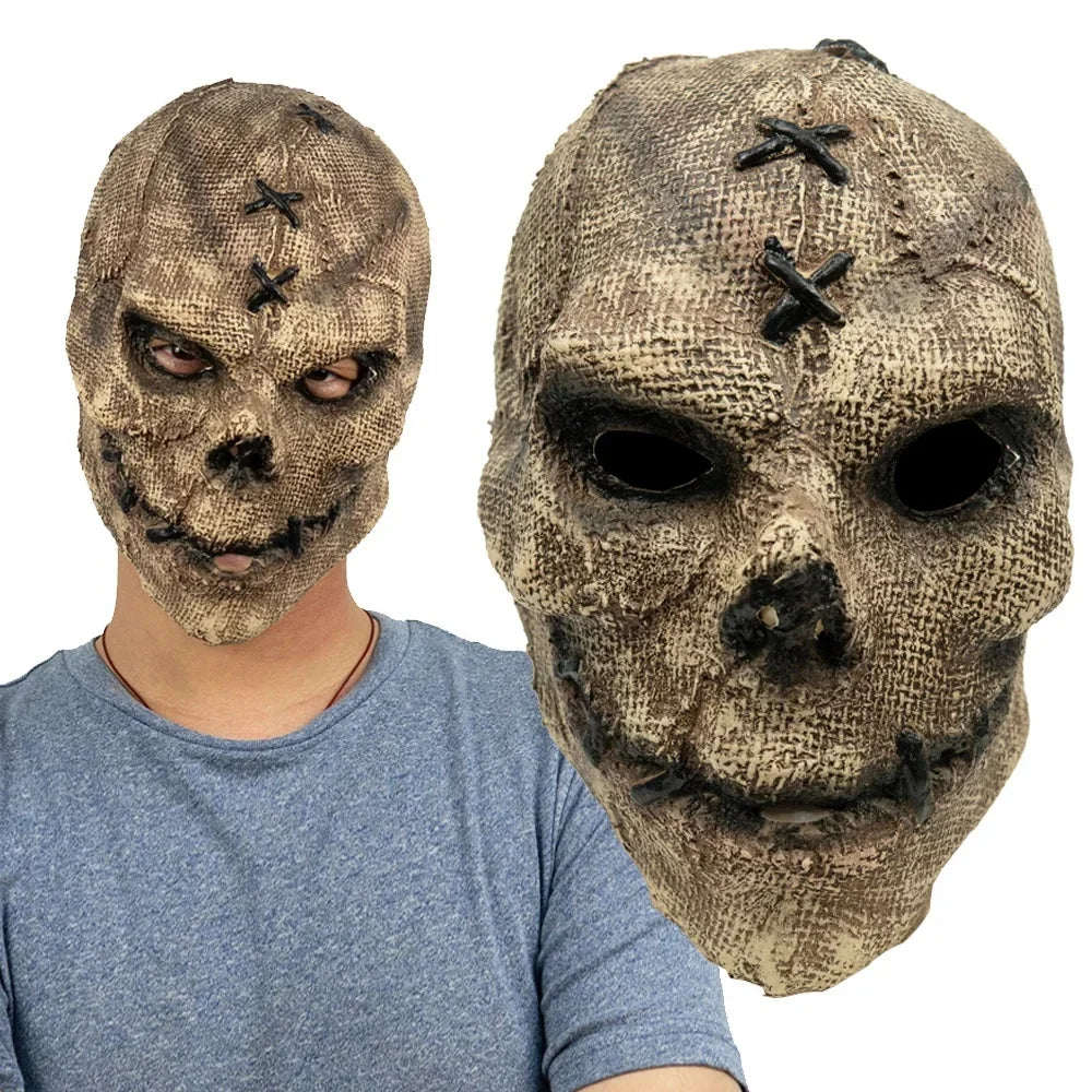 Masque de Crâne en Latex pour Halloween – Costume Squelette Réaliste pour Adultes