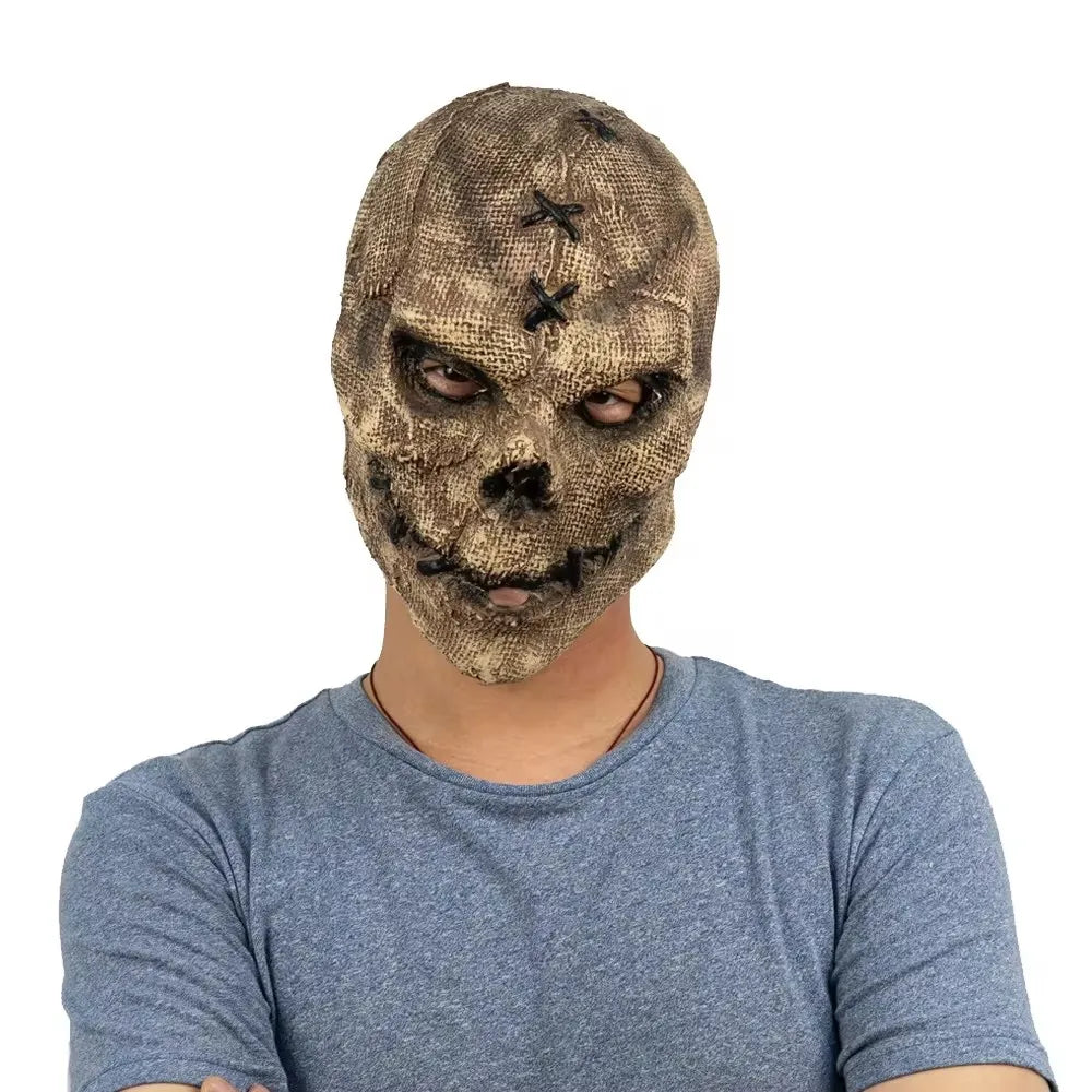 Masque de Crâne en Latex pour Halloween – Costume Squelette Réaliste pour Adultes