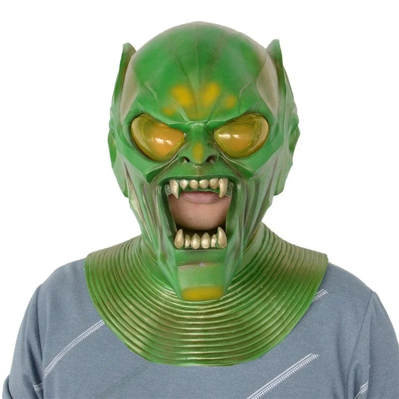 Masque de Démon Halloween en Latex pour Adulte – Costume Complet avec Détails Sculptés