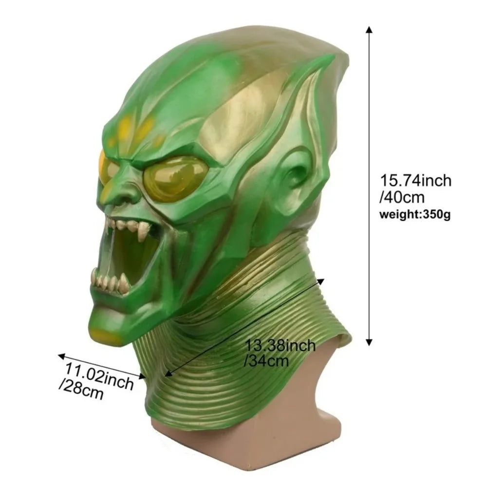 Masque de Démon Halloween en Latex pour Adulte – Costume Complet avec Détails Sculptés