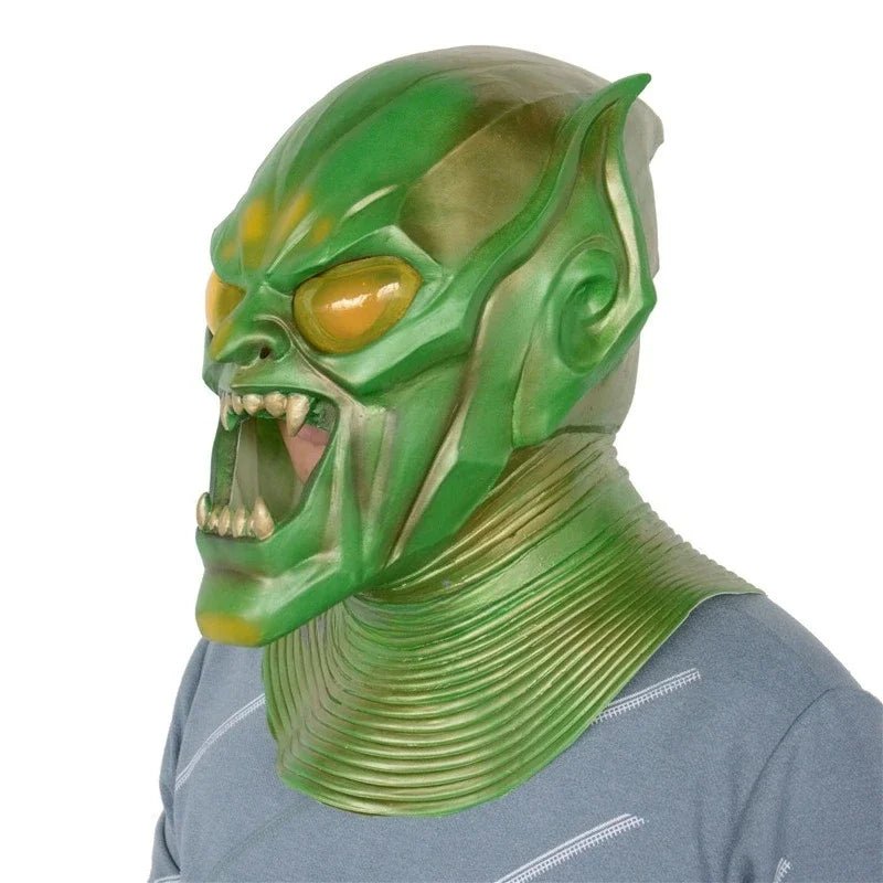 Masque de Démon Halloween en Latex pour Adulte – Costume Complet avec Détails Sculptés