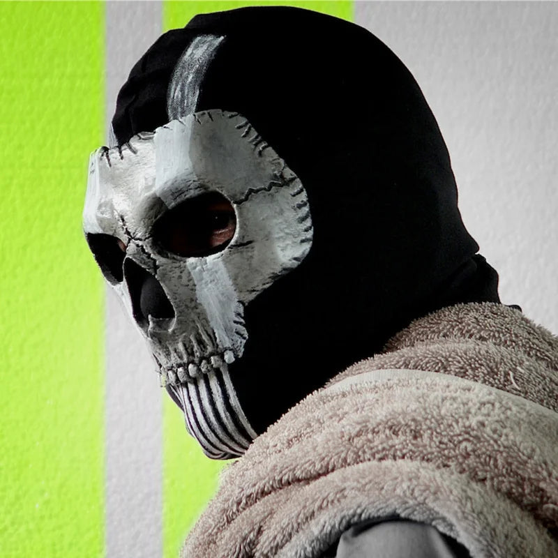 Masque de Fantôme en Silicone pour Cosplay et Halloween – Détails Réalistes en Latex