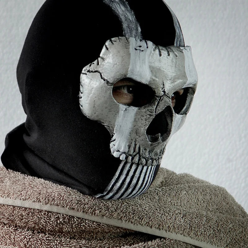 Masque de Fantôme en Silicone pour Cosplay et Halloween – Détails Réalistes en Latex