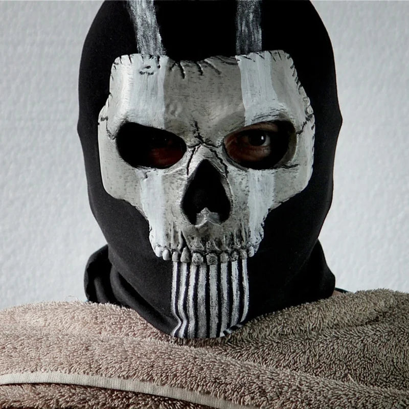 Masque de Fantôme en Silicone pour Cosplay et Halloween – Détails Réalistes en Latex