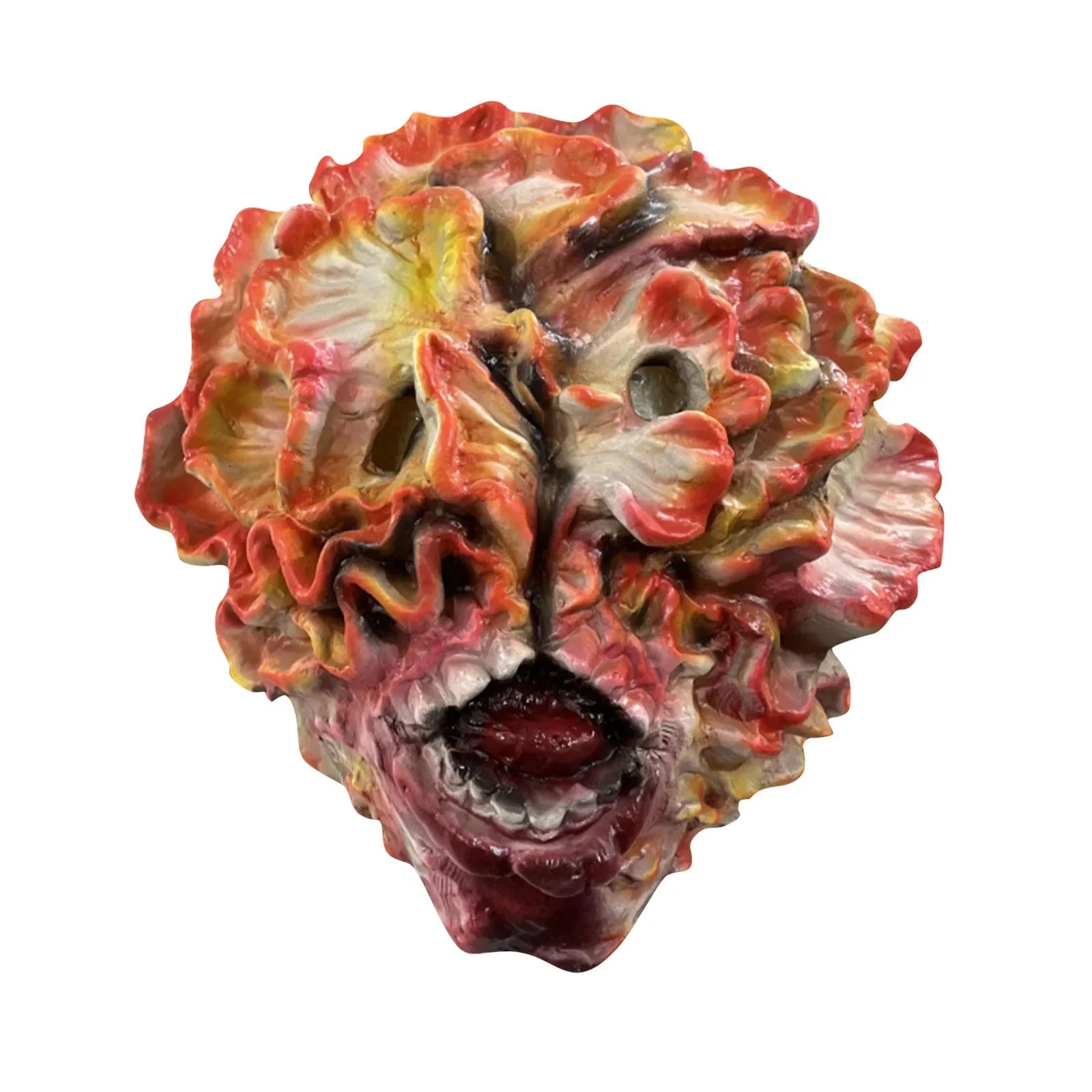 Masque de Monstre en Latex pour Cosplay – Effet Horrifique Complet pour Halloween, Couverture Tête et Cou, Détails Réalistes