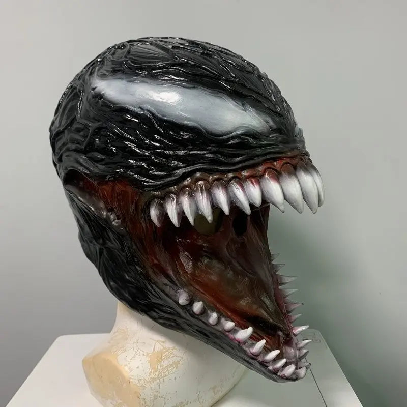 Masque en Latex pour Cosplay et Halloween – Casque Complet Unisexe avec Détails Horrifiques