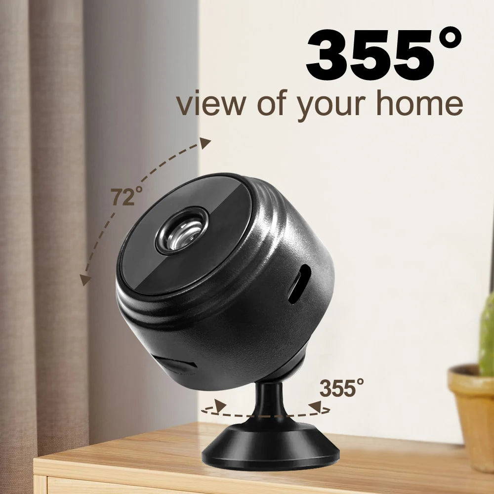 Mini WiFi Camera A9 High Definition for Baby and Pet Monitoring – Wireless Connectivity and Audio Recording