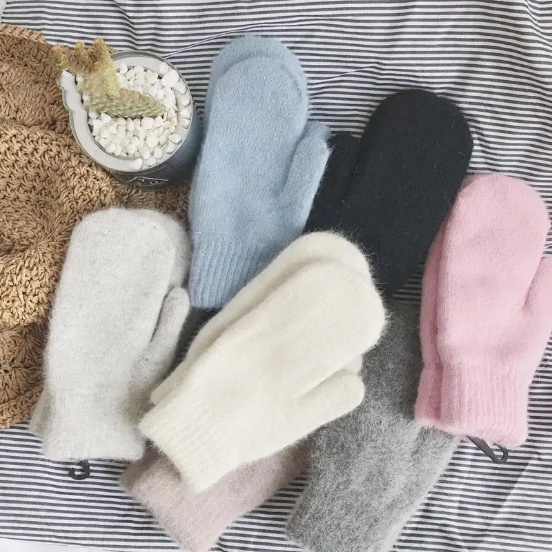 Mitaines Femmes en Fausse Fourrure Douces et Élégantes – Confort Hivernal avec Revers Côtelé 7