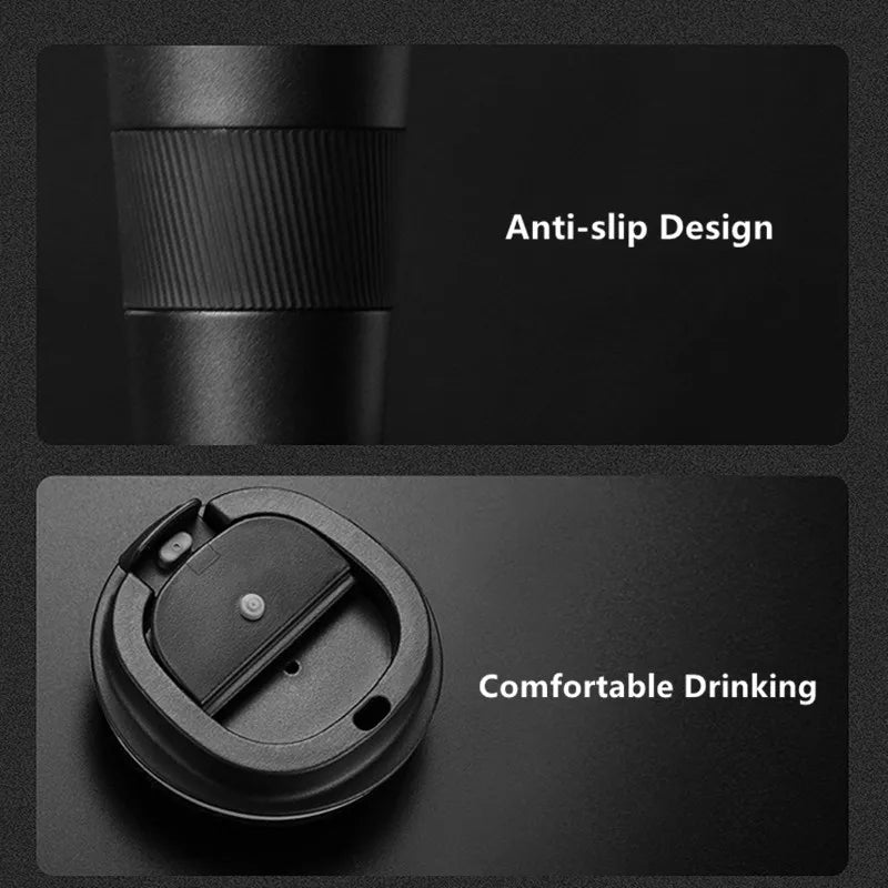 Mug Thermos en Acier Inoxydable 510ml avec Double Paroi Isolante – Flacon de Voyage Étanche