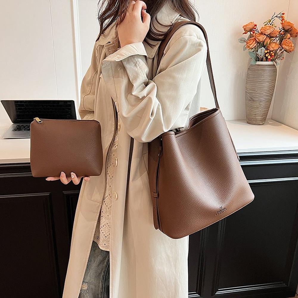 Sac Bandoulière Femme Élégant en Cuir Synthétique pour Ordinateur Portable 13 Pouces - Compact et Pratique