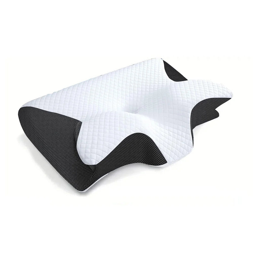 Oreiller Cervical Ergonomique en Mousse à Mémoire pour Soutien Orthopédique Optimal - Confort et Relaxation