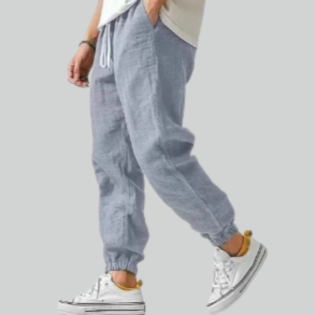 Pantalon Décontracté Slim pour Hommes – Idéal pour Activités Extérieures Printemps-Été