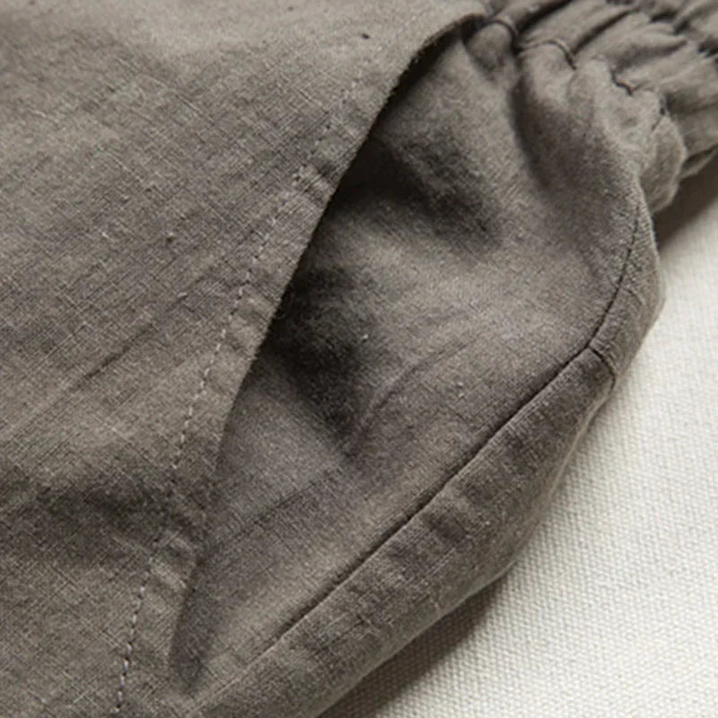Pantalon Décontracté en Lin et Coton pour Hommes et Femmes – Léger et Respirant