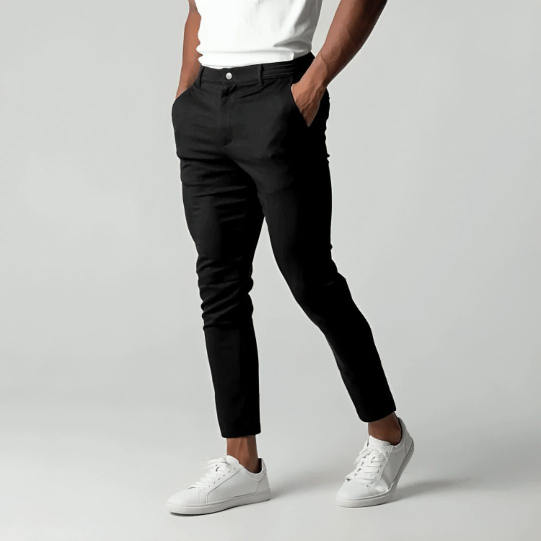Pantalon Extensible pour Hommes en Tissu Innovant – Confort Optimal pour le Travail et les Loisirs