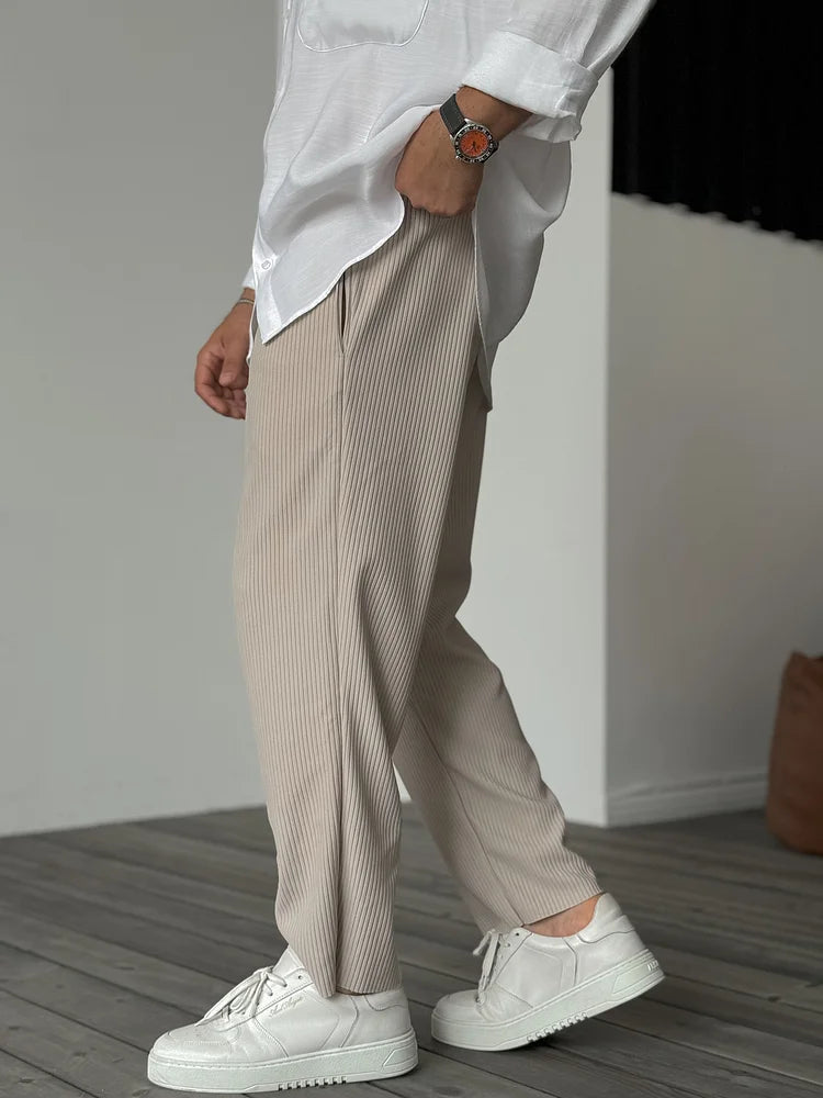 Pantalon Homme Sur Mesure en Tissu Haut de Gamme – Elegant and Comfortable, Ideal for All Occasions