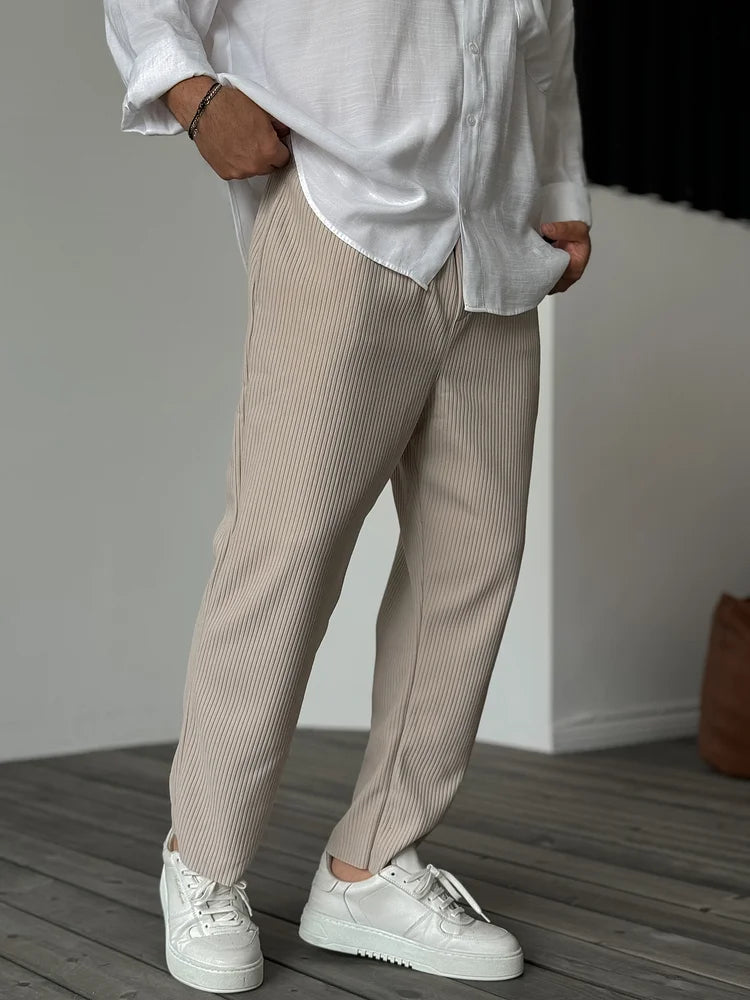 Pantalon Homme Sur Mesure en Tissu Haut de Gamme – Elegant and Comfortable, Ideal for All Occasions
