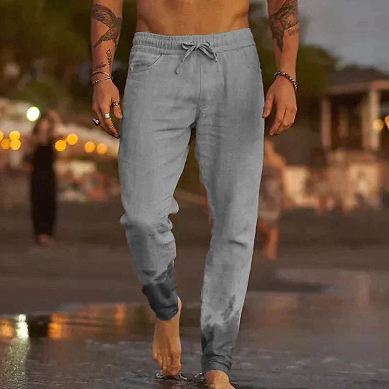 Pantalon d'été en coton pour homme – Coupe décontractée et respirante, disponible en plusieurs tailles et couleurs