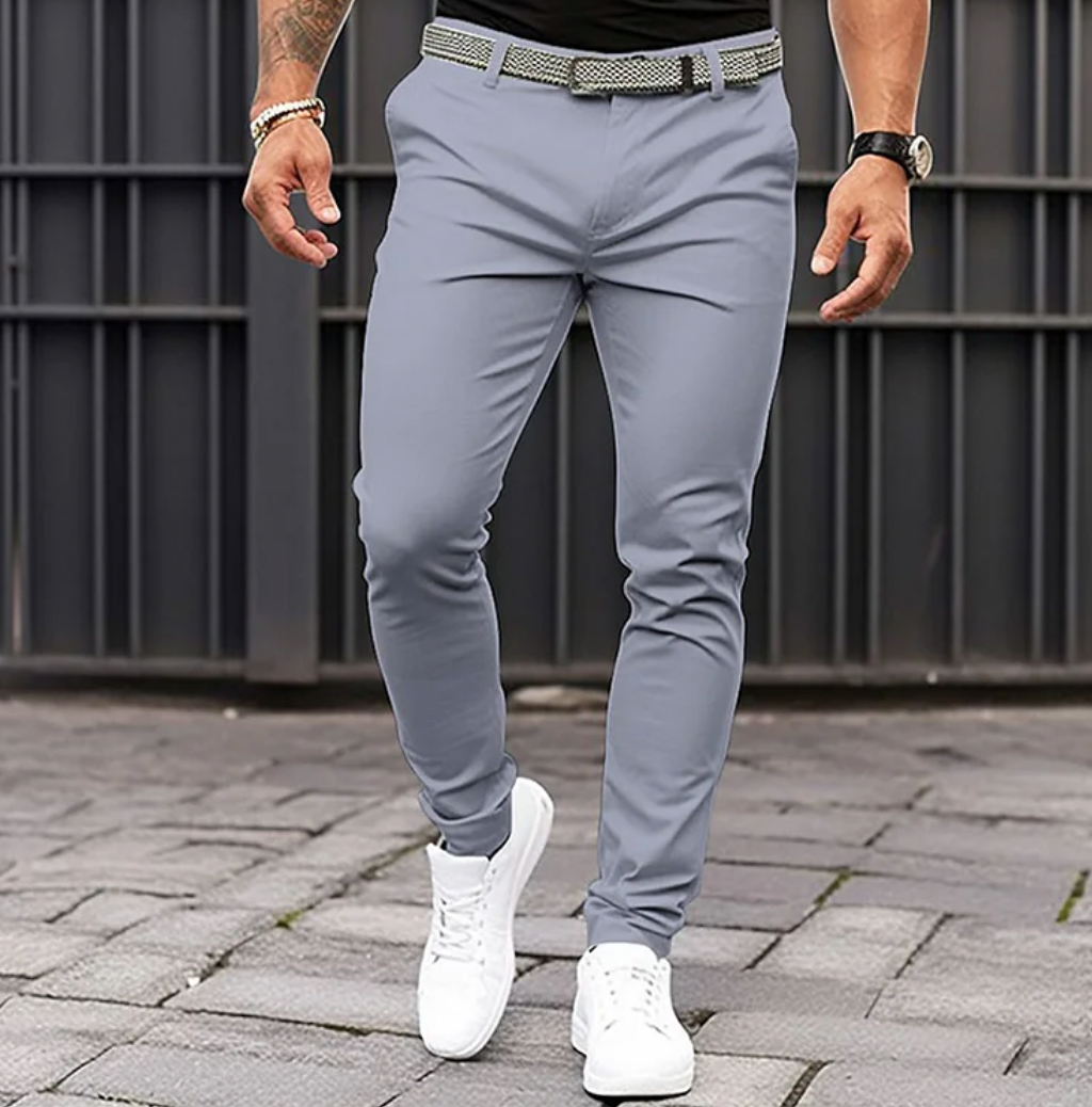 Pantalon d'été pour hommes en tissu de qualité, coupe confortable et polyvalente – Tailles S à 3XL