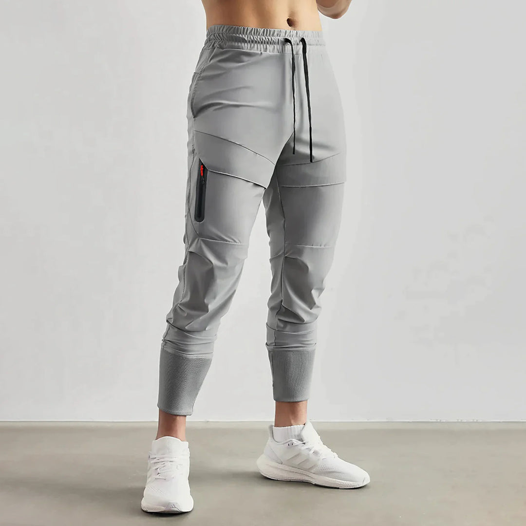 Pantalon de Jogging Slim pour Hommes avec Taille Réglable et Poches – Tissu Doux et Respirant, Confort Optimal