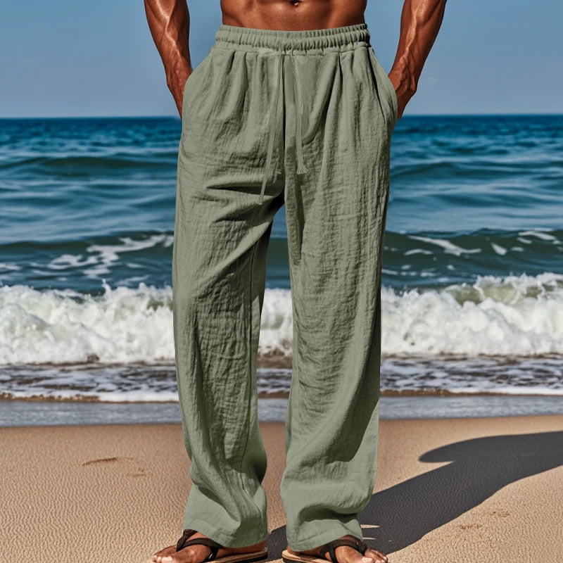 Pantalon de Plage Ample avec Cordon de Serrage – Comfort and Style for Summer