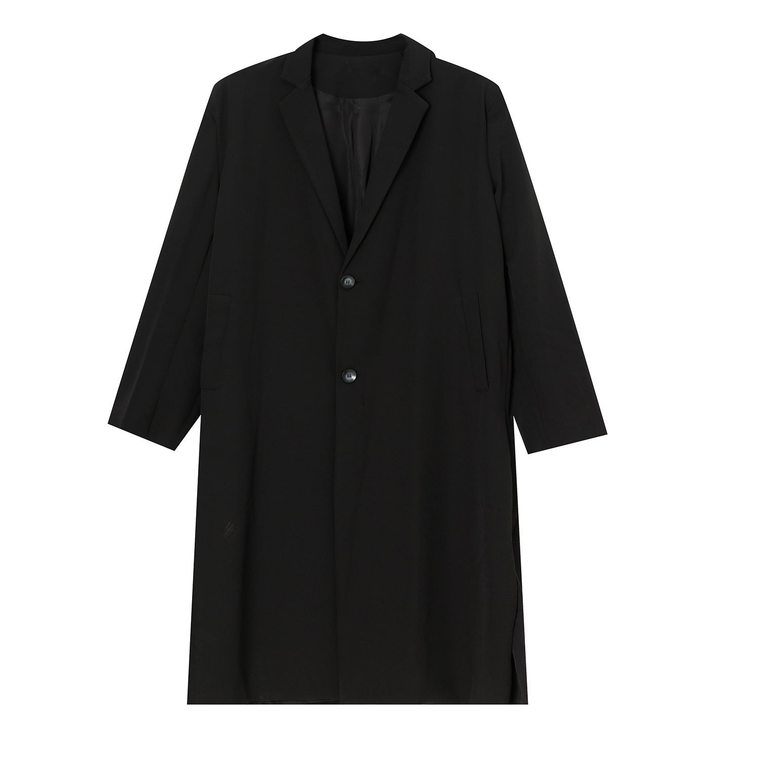Pardessus Long Casual Polyester for Men – Ideal for Spring and Autumn